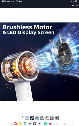 Mini ventilador de mano portátil nu