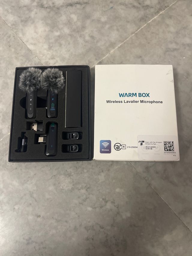 Micrófonos Inalámbricos Lavalier WARM BOX