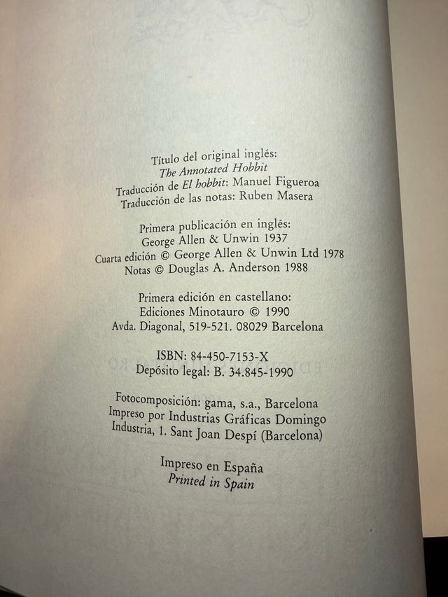 EL HOBBIT ANOTADO