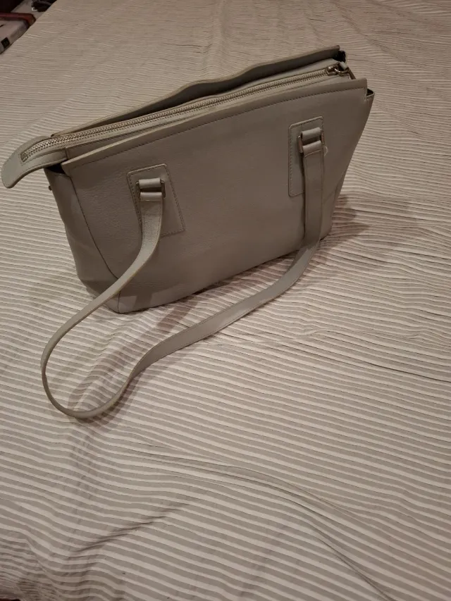 Bolso de piel Lamarthe azul claro