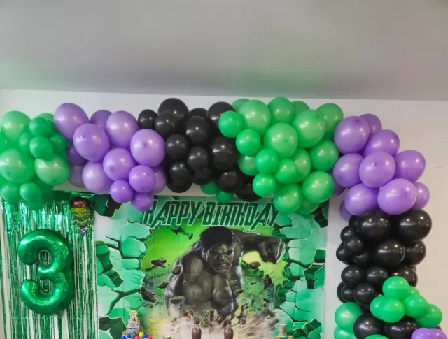 Cartel Hulk Cumpleaños