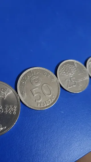 Lote completo monedas Mundial España 82