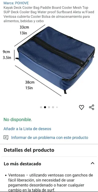 Bolsa Cooler Kayak/SUP POHOVE