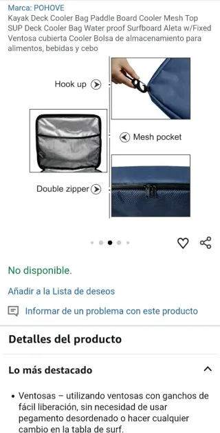 Bolsa Cooler Kayak/SUP POHOVE