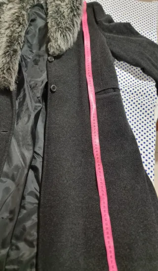 Abrigo largo mujer gris talla 42
