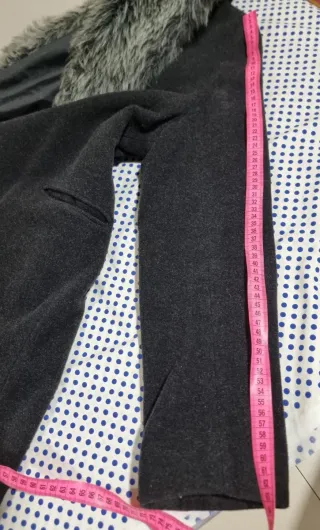 Abrigo largo mujer gris talla 42