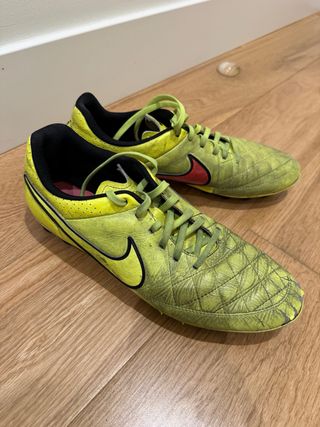 Botas de fútbol Nike Tiempo AG Amarillas
