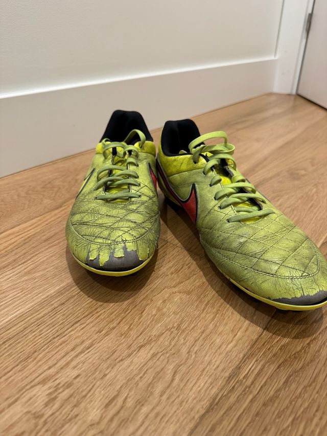 Botas de fútbol Nike Tiempo AG Amarillas