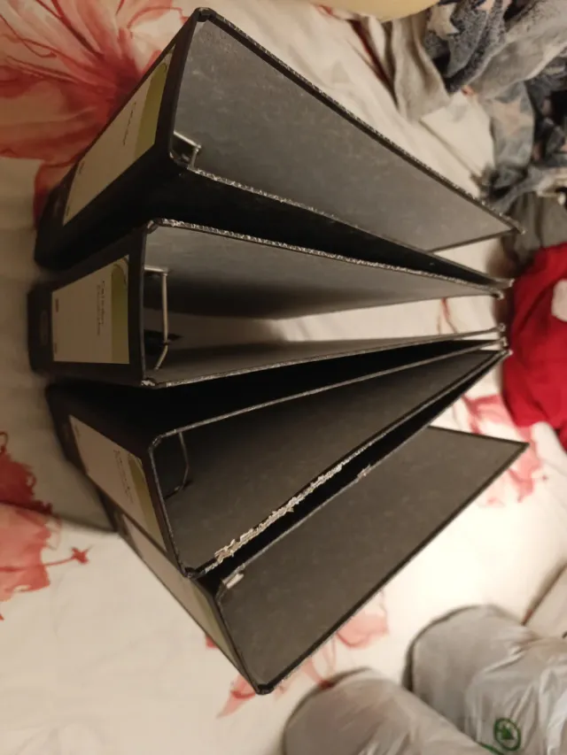 Lote 4 archivadores anillas