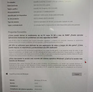 HP All-in-One PC/ Todo en uno.