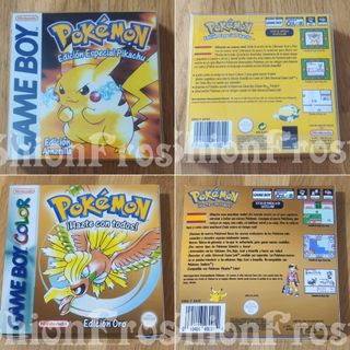 2 Cajas Pokémon + 2 Protectores Juegos