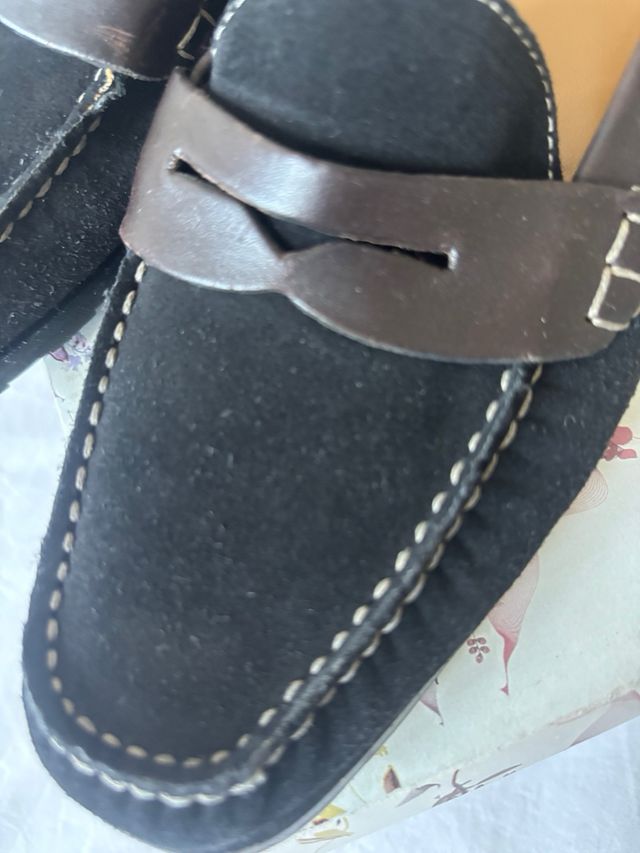 Zapatos Lottusse Negros y cuero marrón oscuro