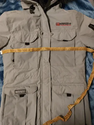 Chaqueta Geographical Norway gris talla S original