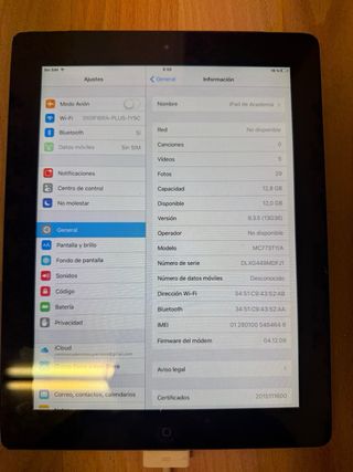 Apple iPad Negro/Plateado