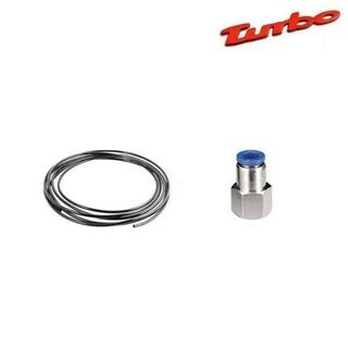 KIT MANOMETRO LED BLANCO RELOJ TURBO 52mm 4 bar