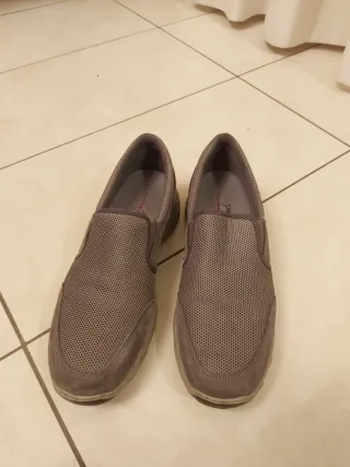 Scarpe uomo grigie slip-on