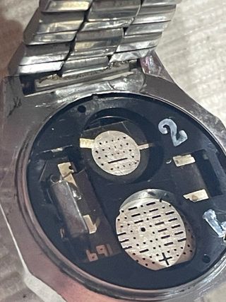 OROLOGIO DIGITALE LED ROSSO DATA TIME CORP ANNI '70