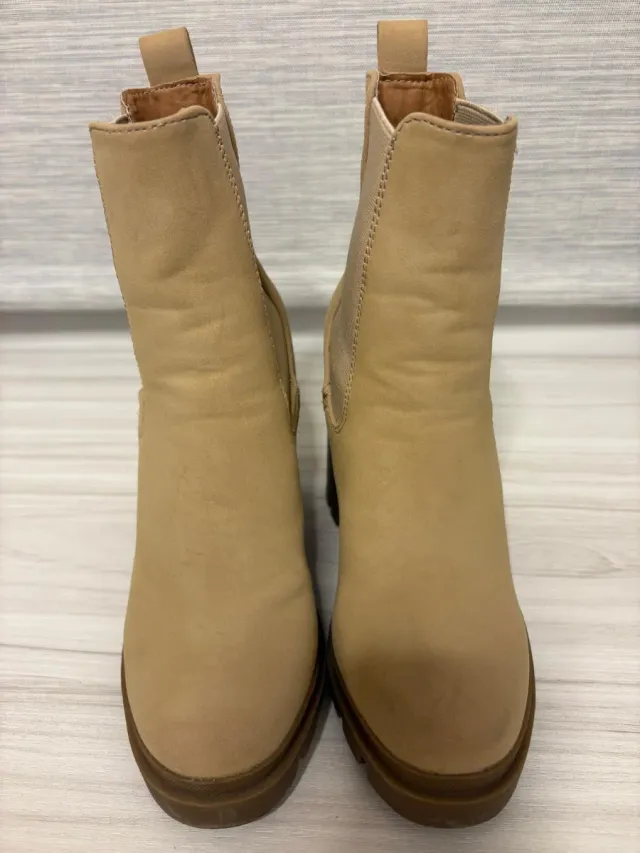 Botas Only Talla 36 Beige/Marrón Tacón