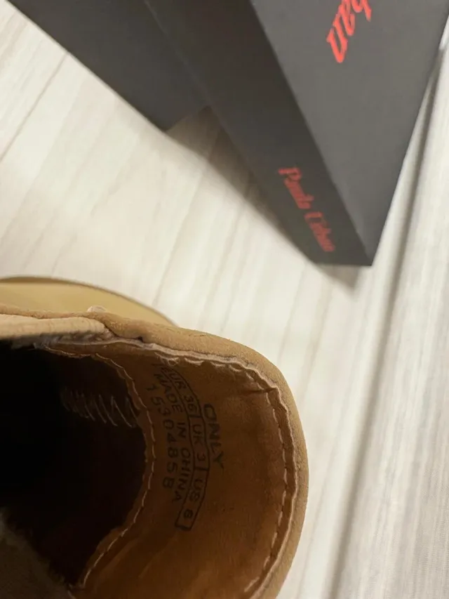 Botas Only Talla 36 Beige/Marrón Tacón