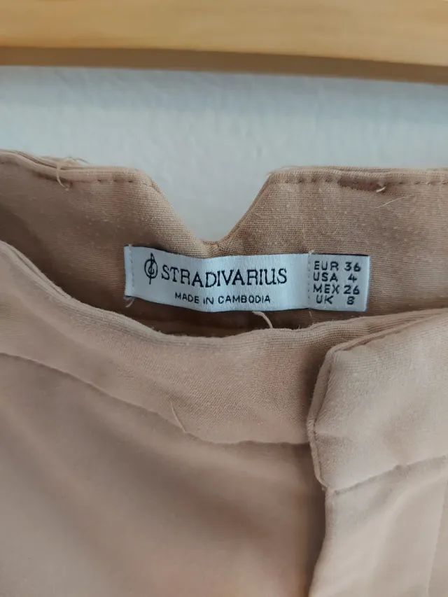 2 Pantalones Chinos Stradivarius Mujer Talla S