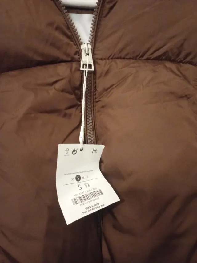 Chaleco acolchado marrón