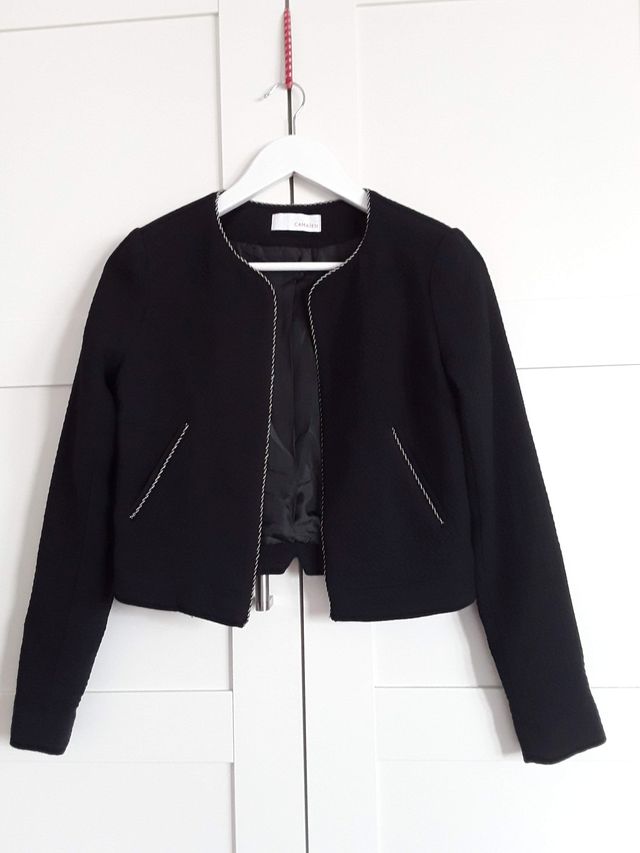 Chaqueta Torera Camaïeu Negra Talla M