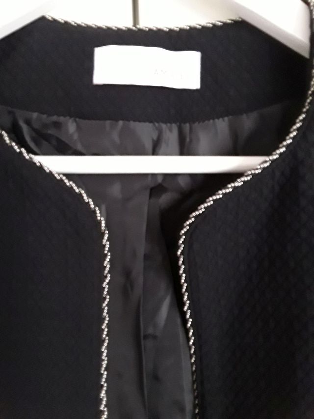 Chaqueta Torera Camaïeu Negra Talla M