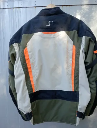 Chaqueta Moto Negra Naranja Talla 4XL sin estrenar