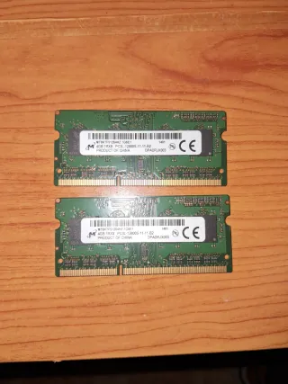 2x 4GB DDR3L RAM Módulos (8GB Total)