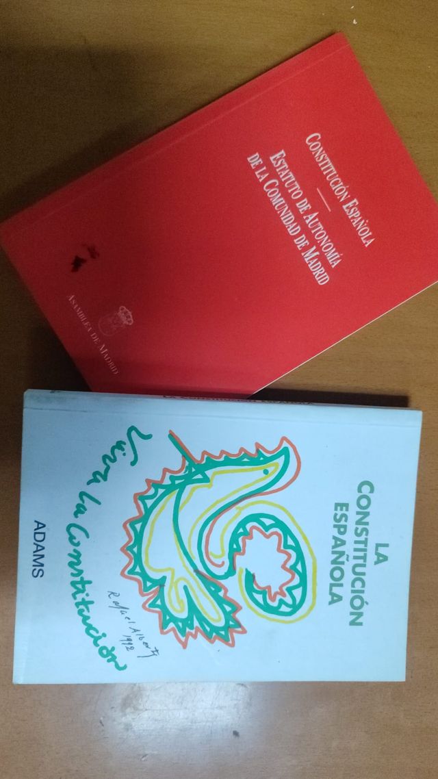 Lote 2 libros Constitución española