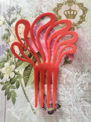 Peineta flamenca naranja