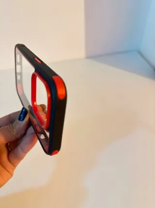 Cover iPhone 14 Pro - Nero/Rosso