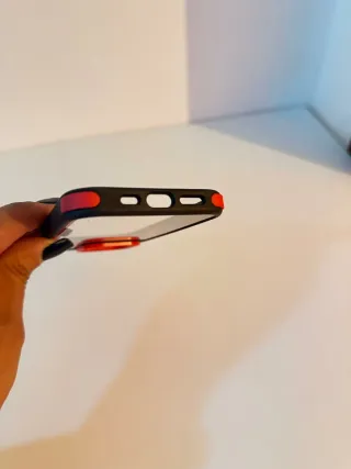 Cover iPhone 14 Pro - Nero/Rosso