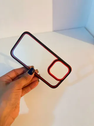 Cover iPhone 14 Pro - Nero/Rosso