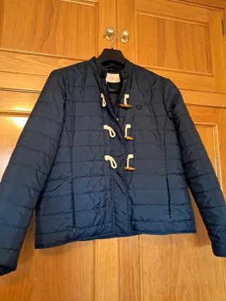 Cazadora acolchada azul señora