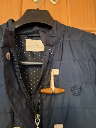 Cazadora acolchada azul señora