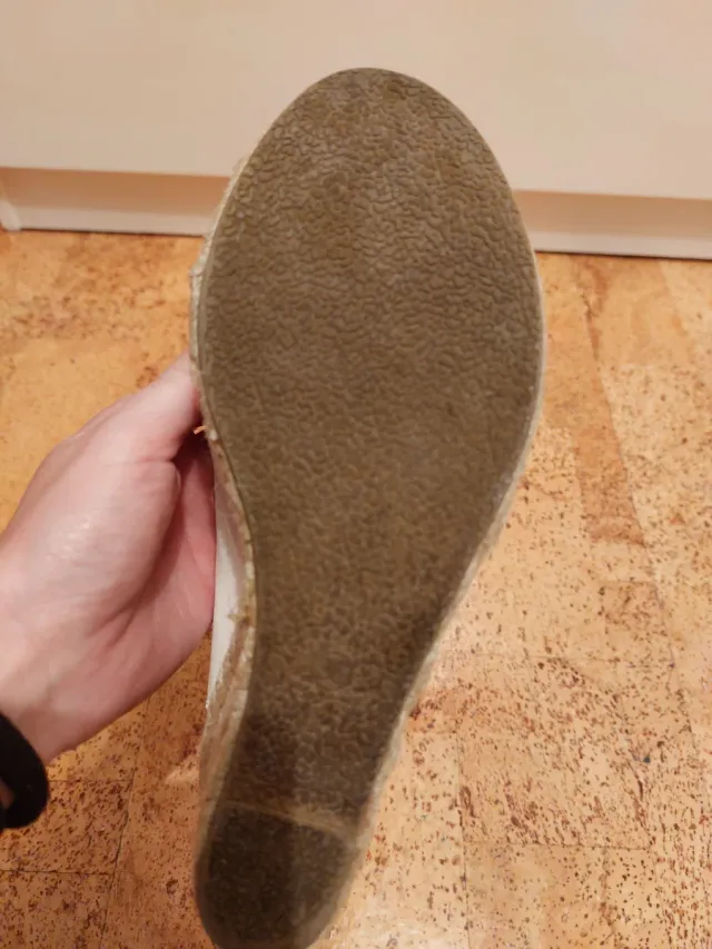 Sandalias blancas mujer