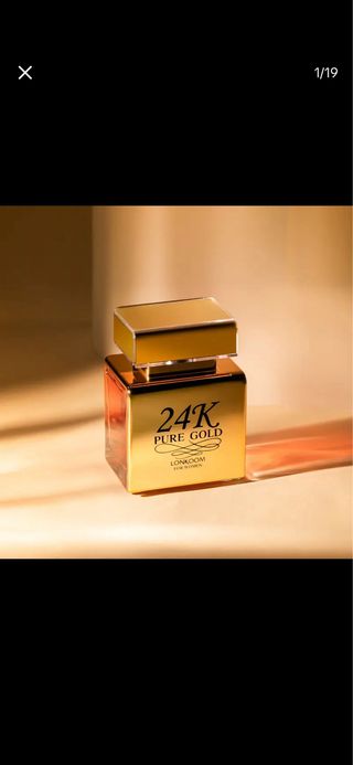 Perfume 24K Pure Gold LONKOOM Mujer Dorado