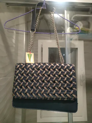 Bolso de mano tejido mujer
