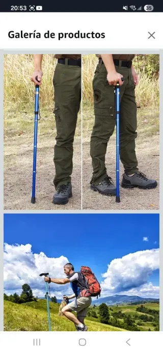 Bastón de aluminio plegable nuevo