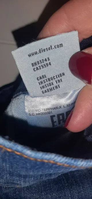 Pantalón vaquero Diesel hombre azul