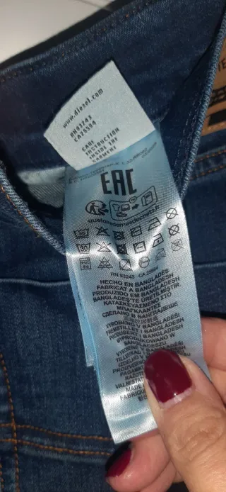 Pantalón vaquero Diesel hombre azul