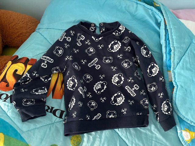 2 felpe bimbo 18-24 mesi