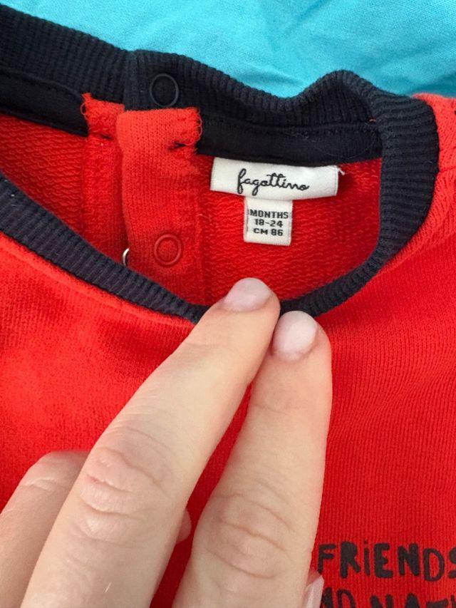 2 felpe bimbo 18-24 mesi