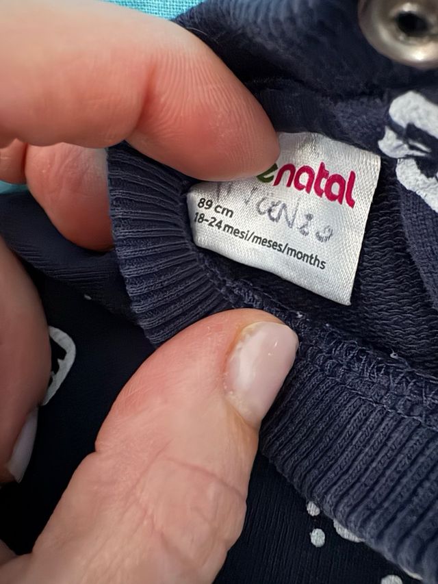 2 felpe bimbo 18-24 mesi