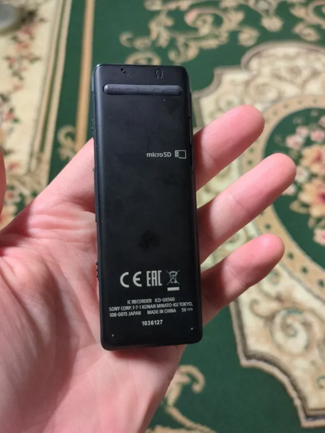 Registratore Audio Professionale Sony Nero