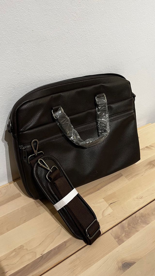 Maletín Portadocumentos Mango Marrón