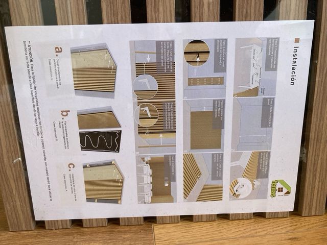 Panel Acústico Palilleria Madera NUEVO