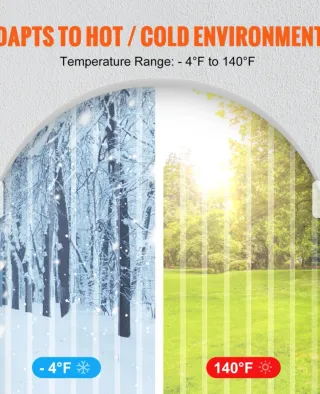 Cortina Tiras PVC VEVOR 3048x30.5cm Blu