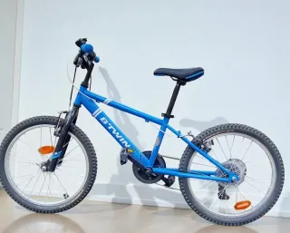 Bicicleta Urbana Niño, azul B'TWIN Racingboy 20".